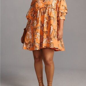 Anthropologie Jaguar Mini Dress